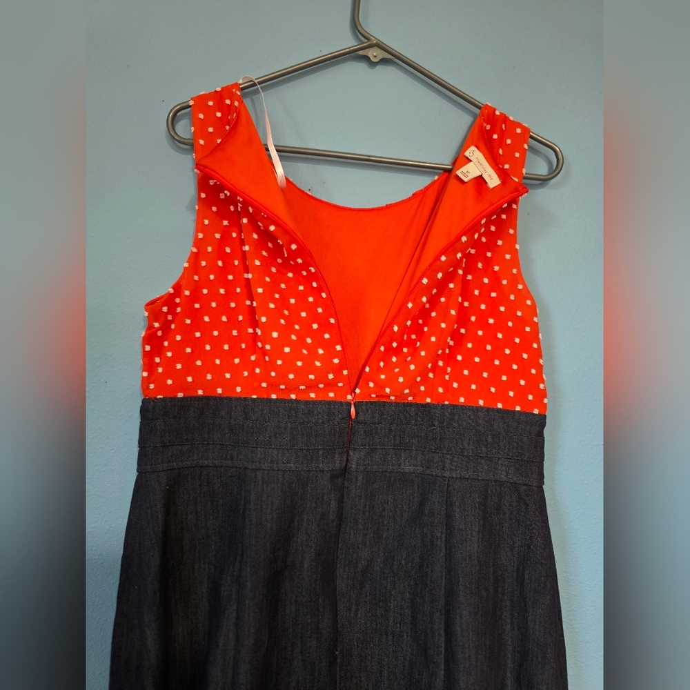 Vintage Size 12 Dress With Belt And Denim Skirt 60's Y2K 70's - Picture 3 of 4